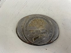 North American Hunting Club Wings of Gold Solid Brass Belt Buckle