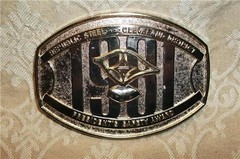 1981 REPUBLIC STEEL PRESIDENT&rsquo;S SAFETY AWARD ADV. SERV. CLEVELAND OH BELT BUCKLE