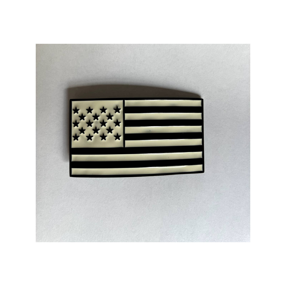 Black And White American Flag USA United States Belt Buckle