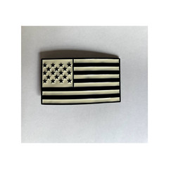 Black And White American Flag USA United States Belt Buckle