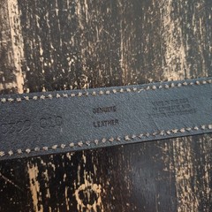 Great American Buckle Co. Pure Pewter Rock Star Belt 2001 Buckle Leather 38 – 40