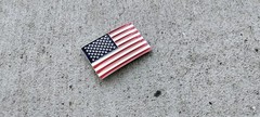 UNBRANDED USA Flag Belt Buckle, Metal, 3.5&Prime;Wx2.25L, » MultiColor, New!