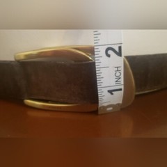 Beautiful Vintage Gucci Brown Suede Leather Belt