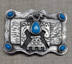 vintage NATIVE AMERICAN belt buckle INDIAN navajo SOUTHWESTERN cowboy