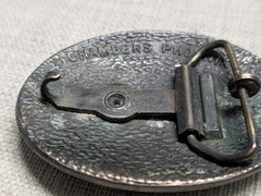 vintage 1970s belt buckle BRASS copper STEER bull texas WESTERN cowboy rodeo