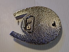 GOLD & SILVER (IN COLOR ONLY)LARGE RODEO WESTERN HORSE HEAD Metal Belt Buckle