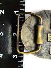 Vintage Belt Buckle J.J. Case Threshing Machine Racine Wisconsin USA Ltd Edition
