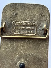 VTG Bridgestone DynaBuckle Eastern Electric 1991 Turnaround Brass Belt Buckle