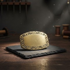 Celtic Belt Buckle with Vines, Antique Brass, Classic Western Style