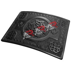 Belt Buckle New Brand AAR Scottish Highland kilt Celtic Knot Work Black Finish