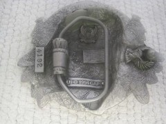 1994 The Great American Buckle Co Buffalo Head #4182 Belt Buckle 3 1/2&Prime; x 2 3/4&Prime;