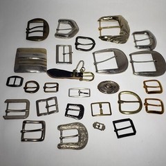Vintage Mixed Lot of 26 Metal Belt Buckles