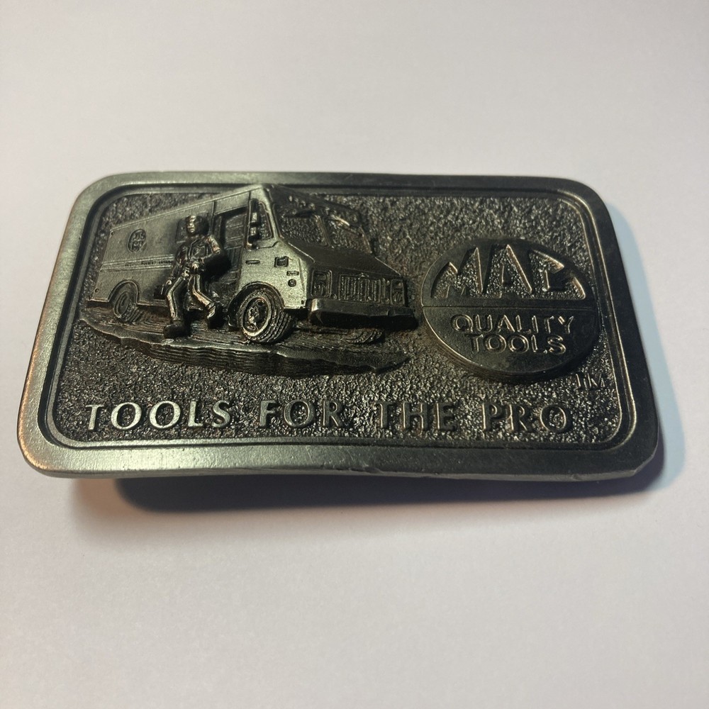 Pewter Belt Buckle Mac Pro Tools Limited Ed 3rd in Series fits 1.75&Prime; Belts
