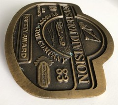 Peabody Coal Company Eastern Division 1983 Safety Award Belt Buckle Vtg 80’s