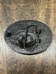 Vintage Turf Paradise Belt Buckle Horse Jockey Racing Equestrian Metal Western