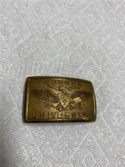 Vintage PURDUE University Mid Century NCAA College Uniform Belt Buckle original