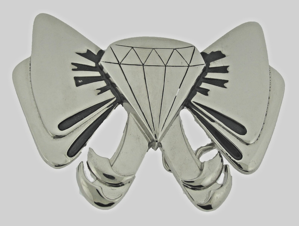 Diamond Bow Silver Metal Belt Buckles New Men Women Rock Rebel Western Cowgirl