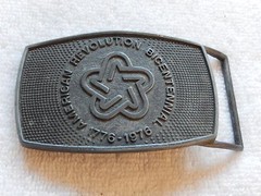 Vintage 1976 American Revolution Bicentennial Belt Buckle