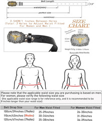 Western Cowboy-Belts for Men Big-Buckle Longhorn-Bull PU-Leather Rodeo Cowgirl-B