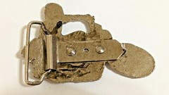 MOTORCYCLE BELT BUCKLE SILVER TONE