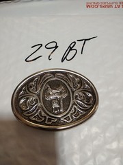 VINTAGE 1980 AVON SILVERTONE WESTERN SADDLE BELT BUCKLE COWBOY 3 1/8&Prime; x 2 1/4