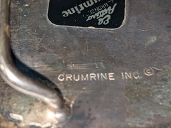Vintage Crumrine Metal Horse Rider Belt Buckle
