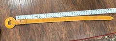 Bottega Veneta Y2K Wide Cognac Leather Large Circle Buckle Belt Made In Italy
