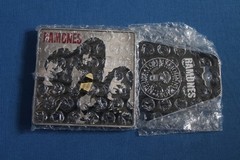 Ramones Belt Buckle Rock Band Square Photo Black Enamel Silver Metal 2006 New