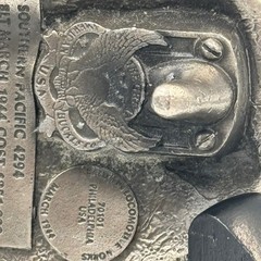 Vintage 1984 Southern Pacific AC-12 Cab Forward 4294 Railroad Belt Buckle H1284