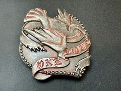One Love – Cutout Dove Birds Hippie Peace Emblem Belt Buckle By Enmon