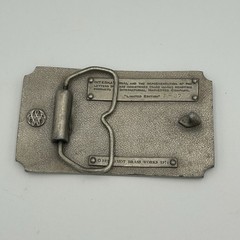 VINTAGE BERGAMOT BRASS WORKS International Auto Wagon 1907-1909 Belt buckle EUC
