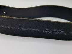 Levi&rsquo;s Leather Belt Black Two Horse Brand Limited Edition Buckle Size 42/105