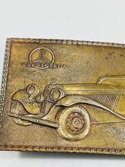 Vintage Lewis Buckles Chicago Mercedes Benz Cabriolet A Brass Belt Buckle