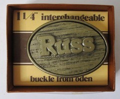 RUSS 1 1/4&Prime; Interchangeable Belt Buckle From Oden (2 3/4&Prime; X 2&Prime;) Men&rsquo;s Accessory