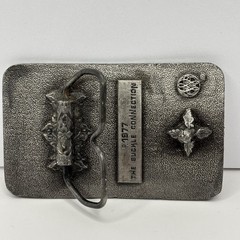 Vintage Men&rsquo;s Belt Buckle F-15 Eagle Aircraft Pewter The Buckle Connection 1977