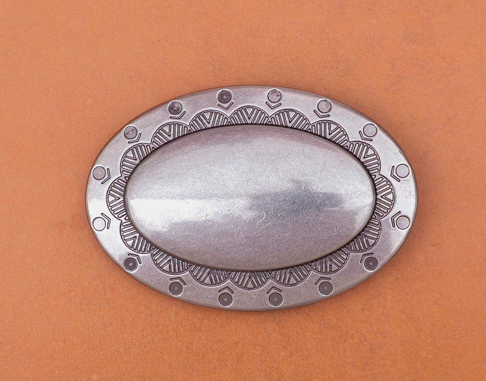 Western Heavy Duty Casual Oval Huge Metal DIY Leather Belt Buckle Fit 40mm Strap