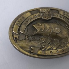 Vintage 1993 Bass Anglers Sportsman Society Buckle Fishing Tournament