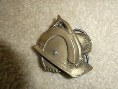 Vintage Brass Hand Held Saw Belt Buckle 2 3/4&Prime; Wide