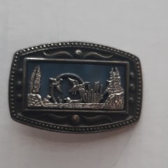 CII New York Wildlife Scene Belt Buckle