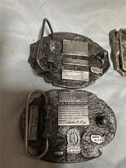 Huge Vintage Firefighter Belt Buckle Lot of Nine Buckles