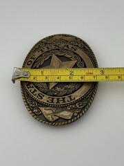 Tony Lama Collection The State of Texas Lone Star Solid Brass Belt Buckle