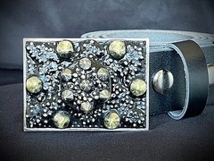 “Heavy Is the Head” New Gothic Industrial Belt Buckle OOAK Darren McNeese