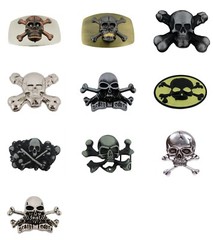 skull crossbones belt buckle halloween costume cosplay new men women fashion cow