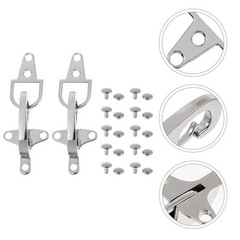 1 Pair Zinc Alloy Metal Belt Buckles Durable Silver Decorative Connectors