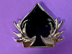 Spade Playing Cards W/ Birds Cutout NOS 2005 Hunters Vegas Baby! Belt Buckle