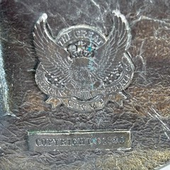 American Bald Eagle Western Belt 198 The Great American Buckle Co Chicago VTG