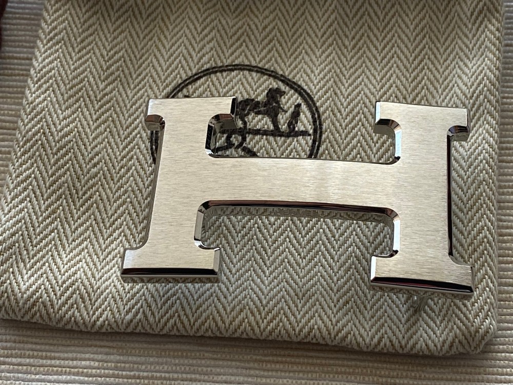 32mm H Belt Buckle Brushed Silver
