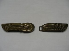 Seagull Themed – Vintage – 2 Piece Brass – 7/8&Prime; x 6 1/2&Prime; Skinny Belt Buckle!