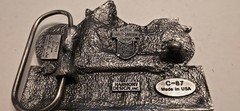 Harley Davidson Belt Buckle Vintage 1993 Siskiyou Buckle C-87 USA Motorcycle
