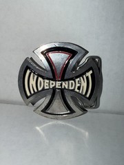 INDEPENDENT TRUCK CO – Belt Buckle Silver/Black/White/Red 2000s USA Made🇺🇸